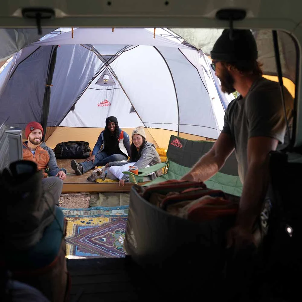 Kelty Caboose 4 Person Tailgate Tent - Smoke/Beluga/Dull Gold 11 Kelty Caboose 4 Person Tailgate Tent - Smoke/Beluga/Dull Gold - Image 9