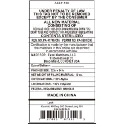 Kelty Cosmic 40 Deg 550 Down Sleeping Bag, Long Size, Right-Hand -Kelty Sales Store kelty cosmic 40 deg 550 down sleeping bag long size right hand 111