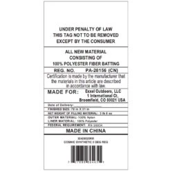 Kelty Cosmic Synthetic 0 Deg Sleeping Bag - Regular -Kelty Sales Store kelty cosmic synthetic 0 deg sleeping bag regular 141