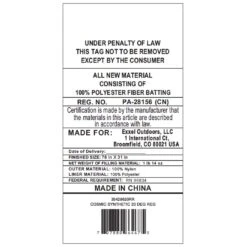 Kelty Cosmic Synthetic 20 Deg Sleeping Bag - Regular -Kelty Sales Store kelty cosmic synthetic 20 deg sleeping bag regular 135