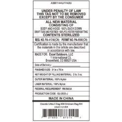 Kelty Cosmic Ultra 0 Deg 800 DriDown Sleeping Bag, Regular Size, Right-Hand -Kelty Sales Store kelty cosmic ultra 0 deg 800 dridown sleeping bag regular size right hand 140